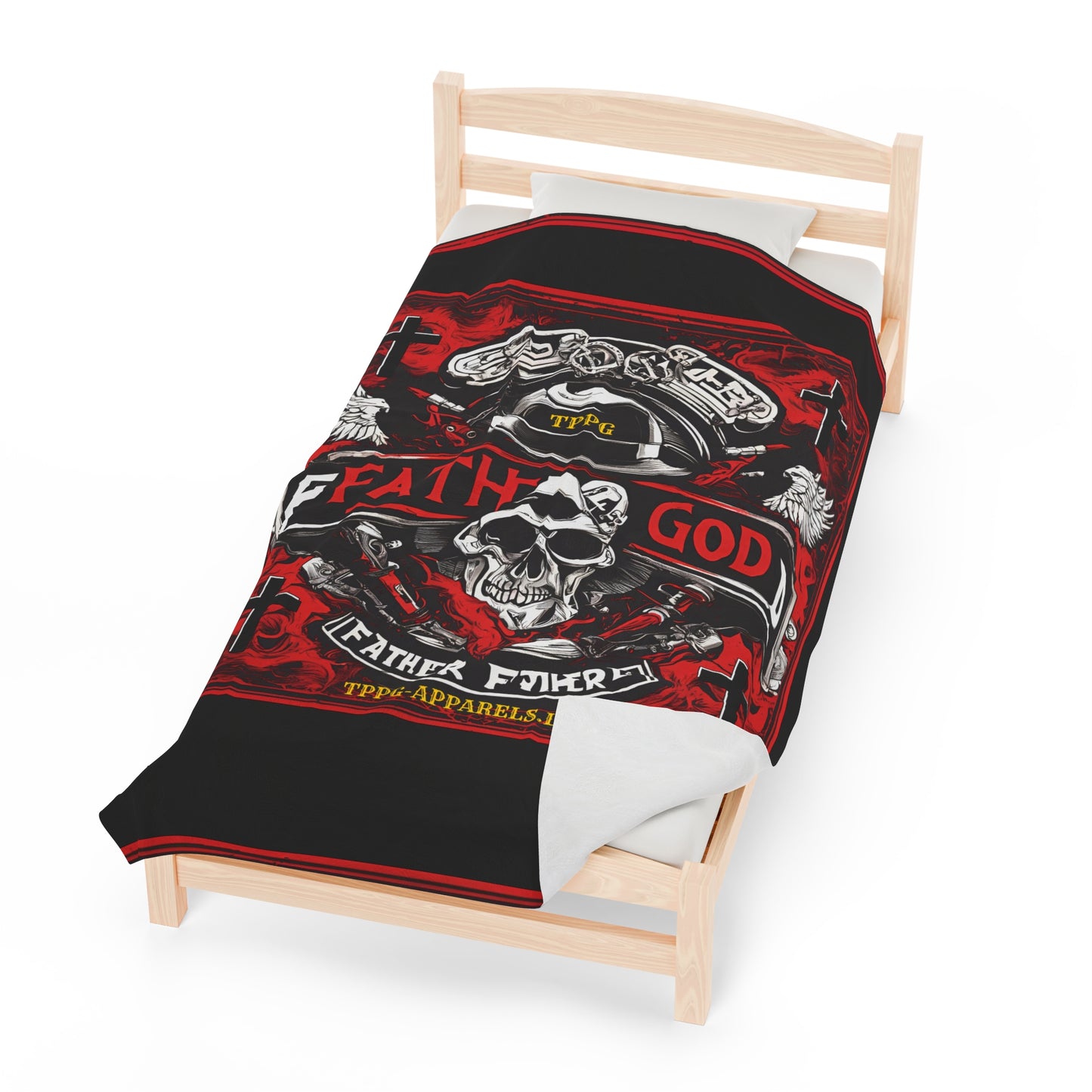 Plush "Father God Bikers" Blanket