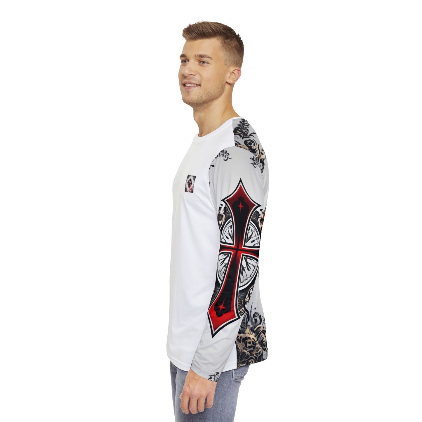 Men Crewneck (Cross) Long Sleeve Shirt