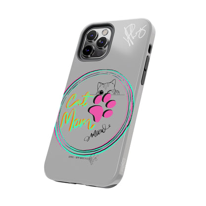 Here is another one of our Cutest "Cat Mom" Pet Designs (in a Light Grey Base Color) Verision from the 'TPPG Collection' Line carries Several sizes of the "iPhone Series" Tough Phone Cases