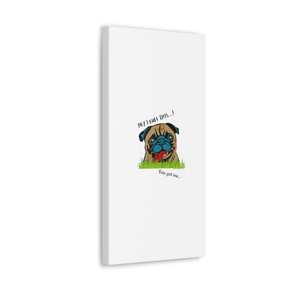 From our "TPPG Brand Pet Collection" ('HEY, I Rule This..")- Canvas Gallery Wraps - on White