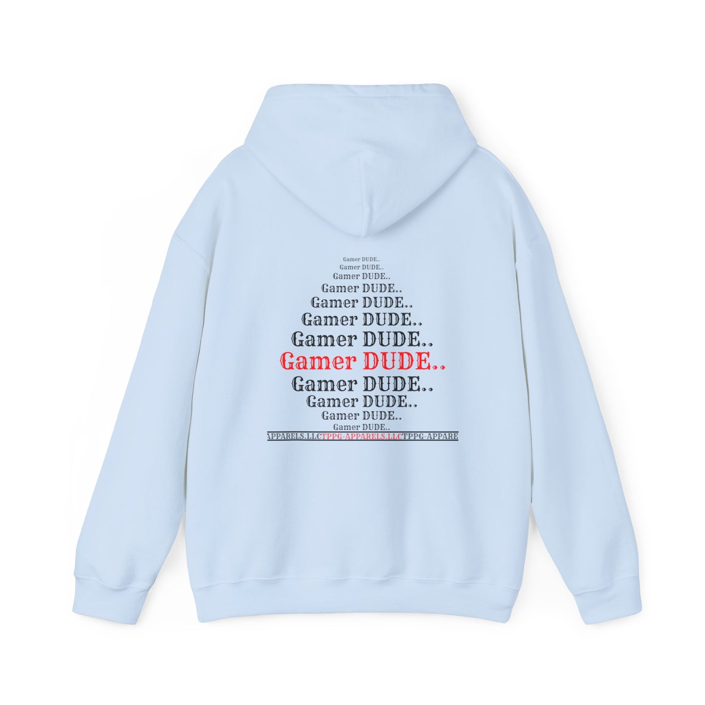 Hey our "Gamer" Style (Back & Front Facing) Design Print Unisex Heavy Blend™ Hooded Sweatshirt - 6 sizes & 10 colors to choose from