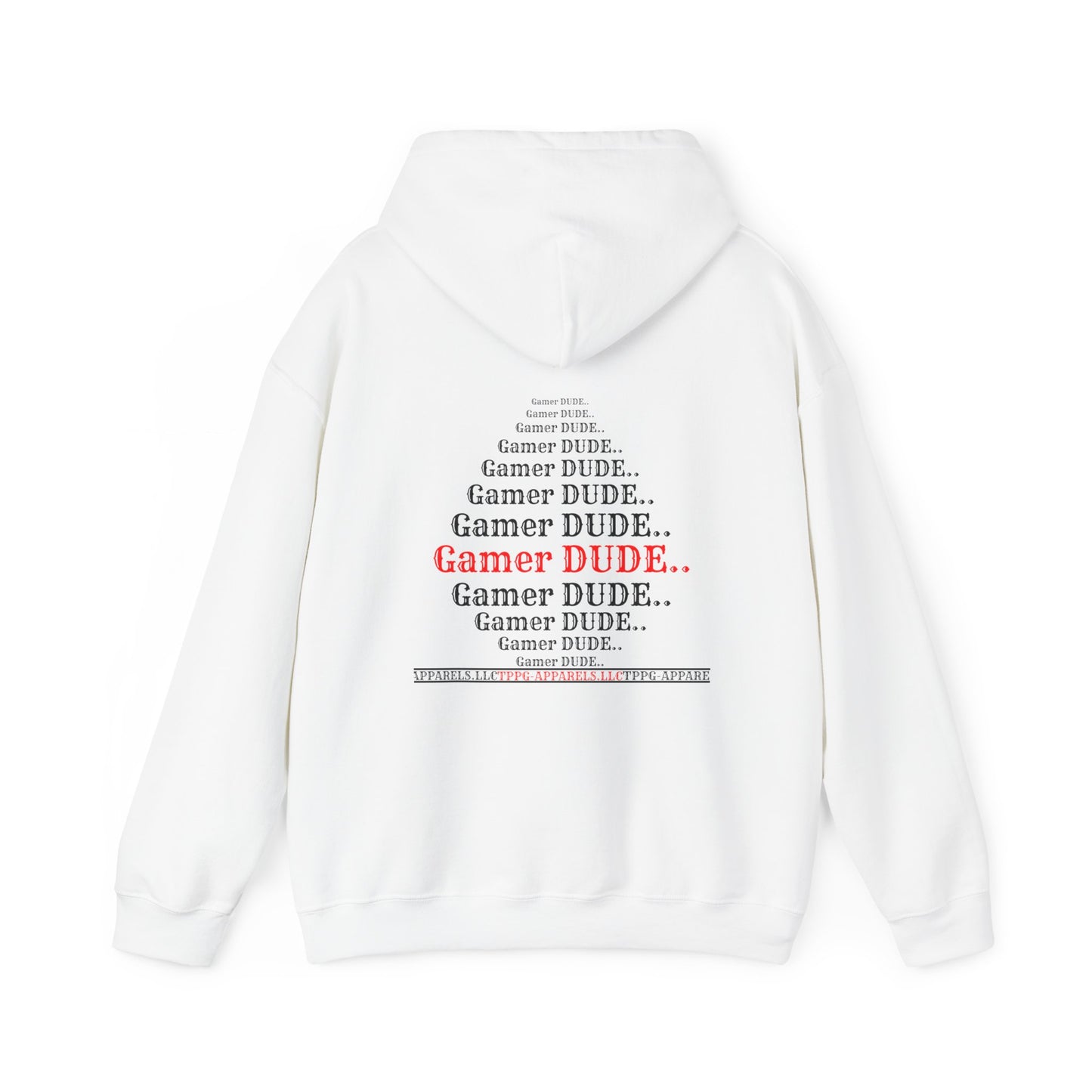 Hey our "Gamer" Style (Back & Front Facing) Design Print Unisex Heavy Blend™ Hooded Sweatshirt - 6 sizes & 10 colors to choose from