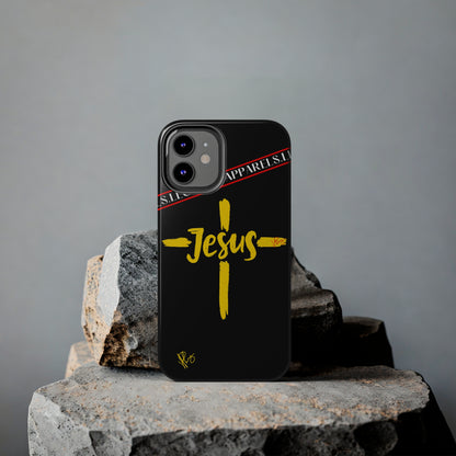 'iPhone Case' of A "Jesus/Faith" (Black)-Cute Cross Design 'TPPG Faith Collection'