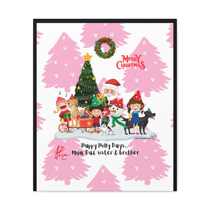 Holidays Time-"TPPG Brand Christmas Collection" - Canvas Gallery Wraps "- in Bold  familiar colors