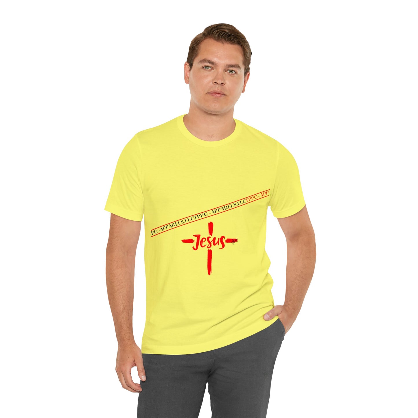 Unisex Jersey Short Sleeve Tee - 'Jesus/Faith' Design Style in Several colors