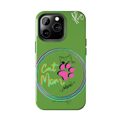 Guys here's another one of our Cutest "Cat Mom" Pet Designs (in a Light Green Base Color) Verision from the 'TPPG Collection' Line carries Several sizes of the "iPhone Series" Tough Phone Cases