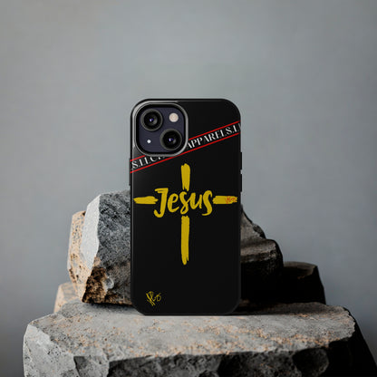 'iPhone Case' of A "Jesus/Faith" (Black)-Cute Cross Design 'TPPG Faith Collection'