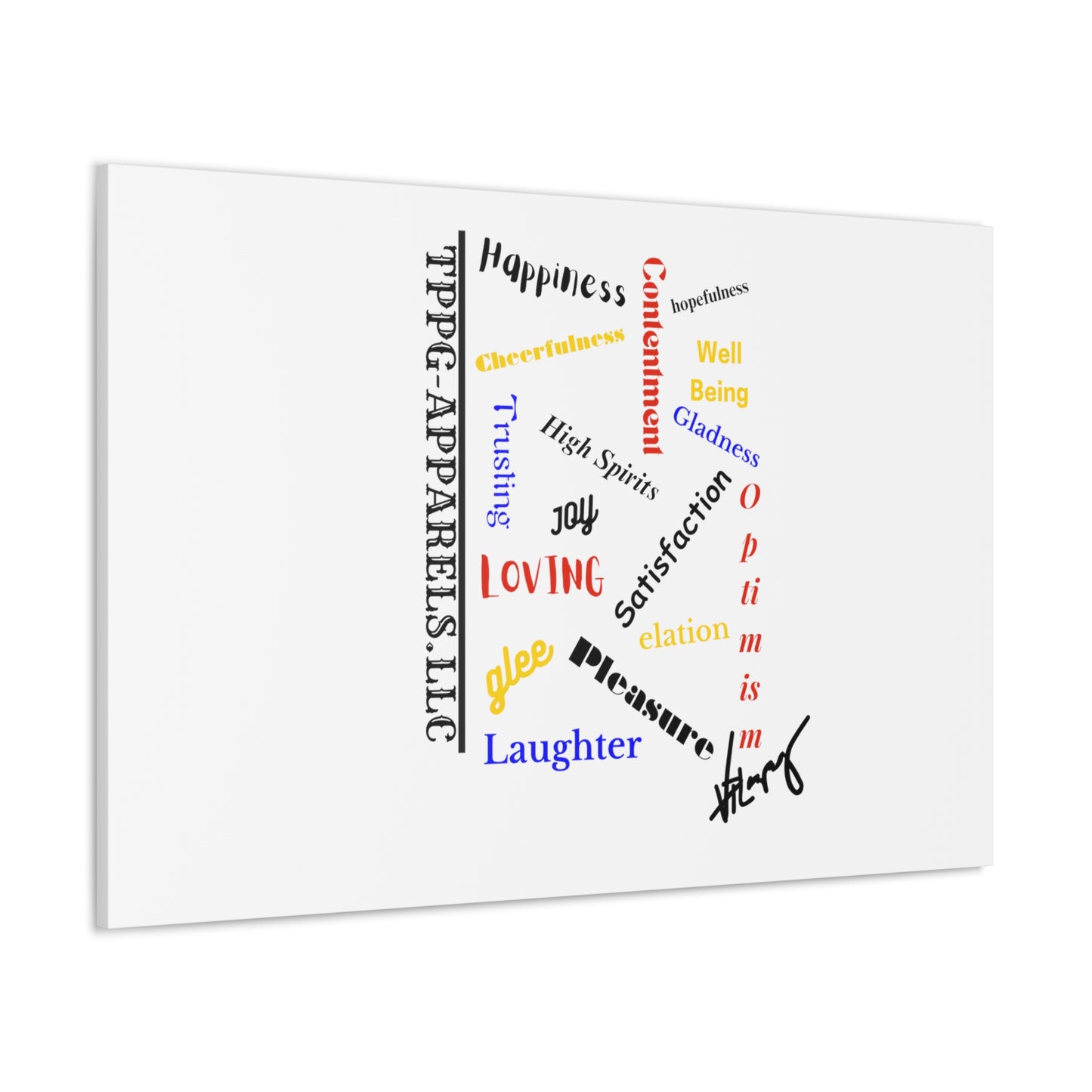 From our "TPPG Brand Positive Thoughts Collection" - Canvas Gallery Wraps - on White