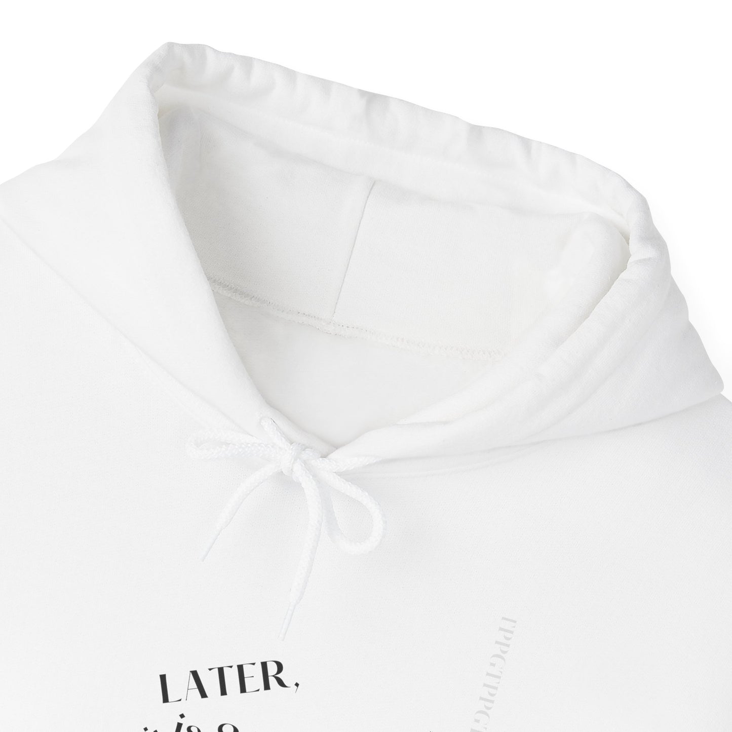 Hoodie-Heavy Blend™ "Later is 2 Late" Sweatshirt