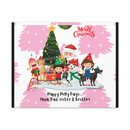 Holidays Time-"TPPG Brand Christmas Collection" - Canvas Gallery Wraps "- in Bold  familiar colors