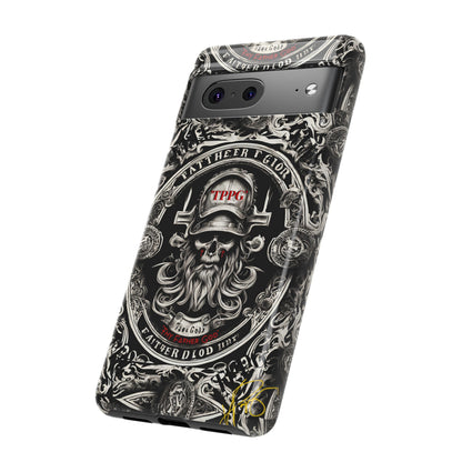 "Father God" iPhone/Google Pixel & Samsung Tough Phone Case (Black/Red & Grey)