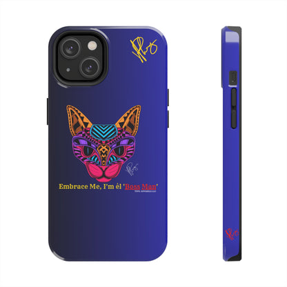 Cat Designs Phone Cases - iPhone/Samsung Galaxy & Google Pixel (Purple/Blue-Multi-Colored)