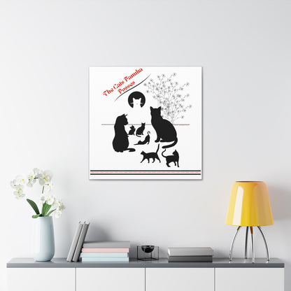 From our "TPPG Brand Pet Collection" - "The Cat Familia Posses.." Canvas Gallery Wraps in White