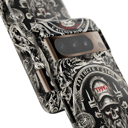 "Father God" iPhone/Google Pixel & Samsung Tough Phone Case (Black/Red & Grey)