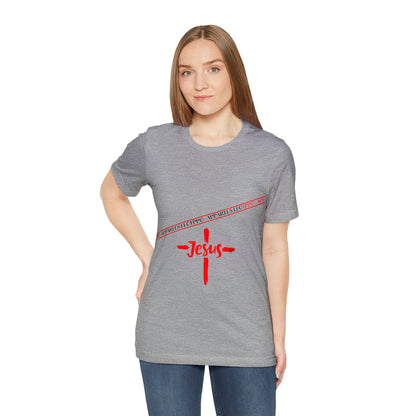 Unisex Jersey Short Sleeve Tee - 'Jesus/Faith' Design Style in Several colors