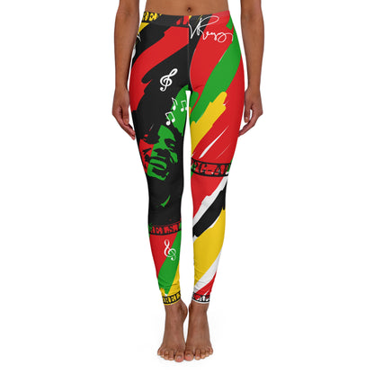 Women's (Jamaican/Rastafarian) Spandex Style Leggings By:"TPPG-Apparels"Brand