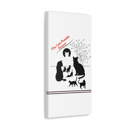 From our "TPPG Brand Pet Collection" - "The Cat Familia Posses.." Canvas Gallery Wraps in White