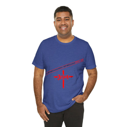 Unisex Jersey Short Sleeve Tee - 'Jesus/Faith' Design Style in Several colors