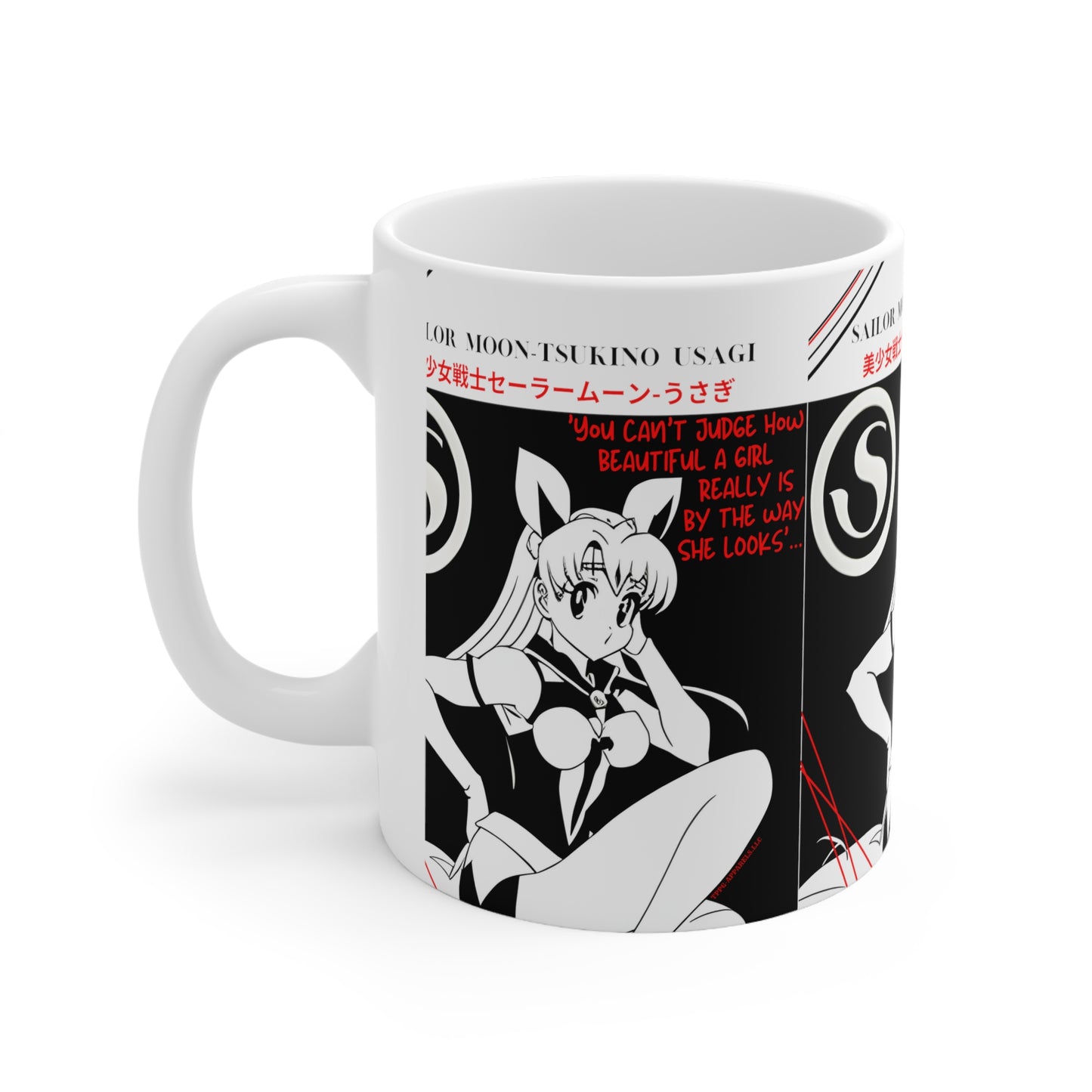 11oz White "Sailor Moon-Anime/Manga" Ceramic Mug from the 'TPPG-Apparels' Collection