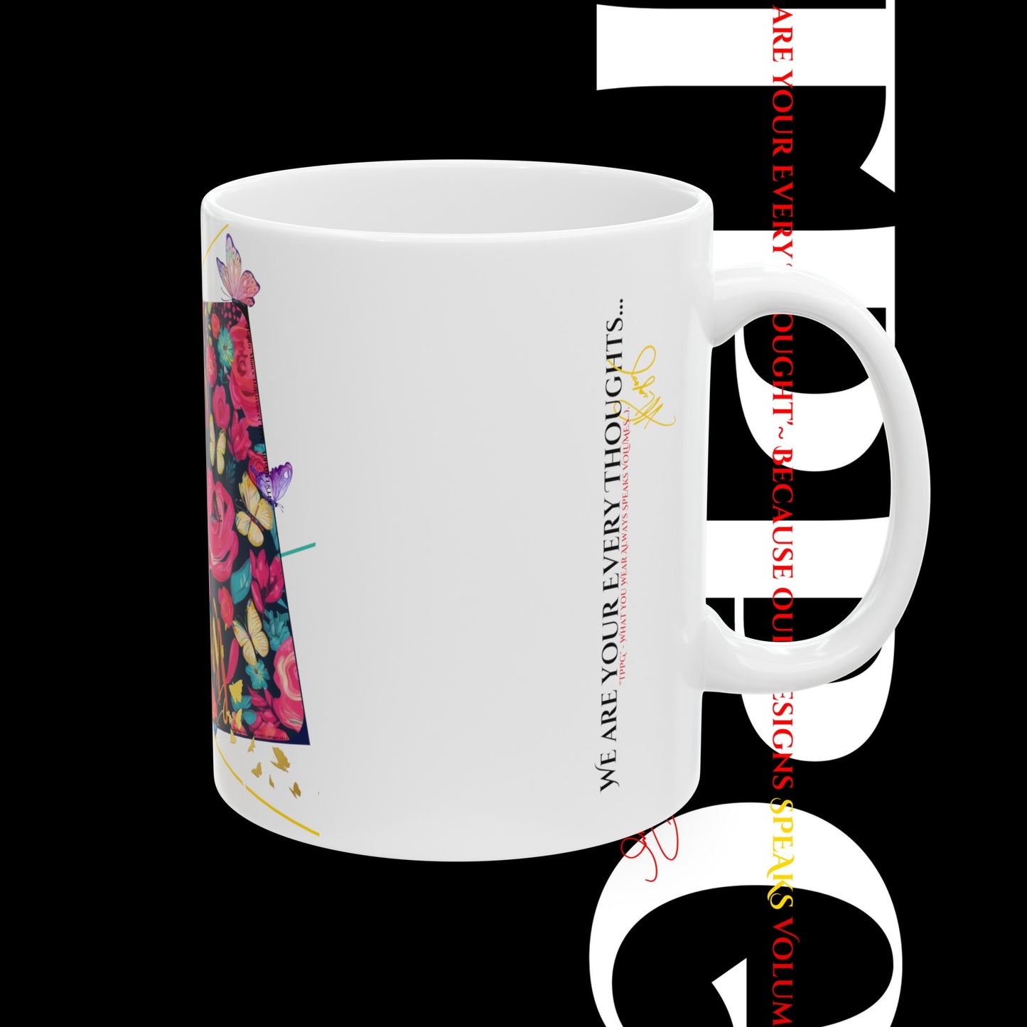 Vivid Bold "Happy Mom's Day" Floral Ceramic Mug - (11oz & 15oz)