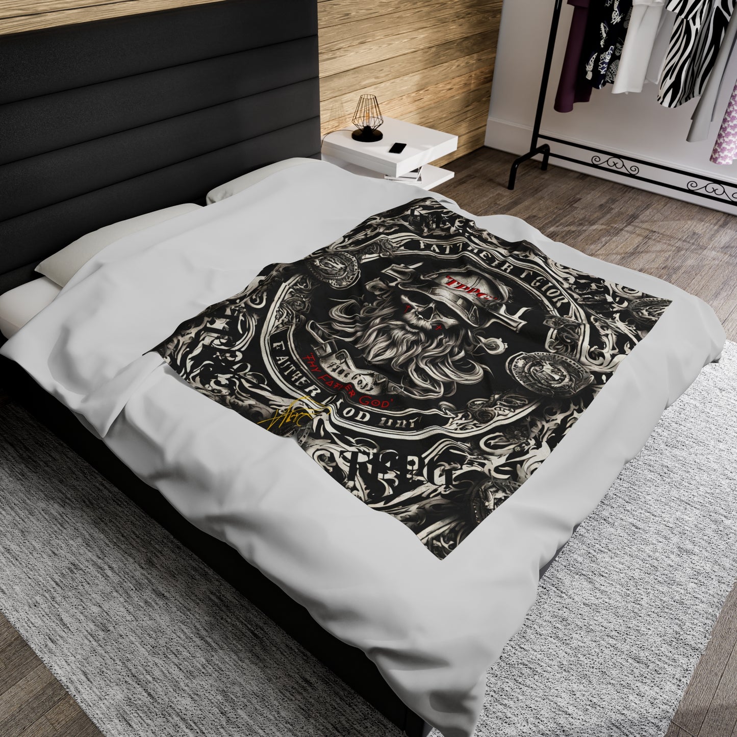 Plush Velveteen "Father God" Blanket