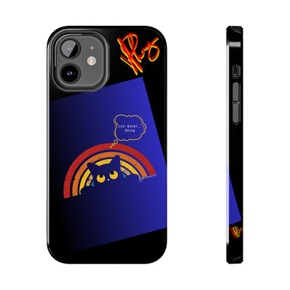 Our Cutest "Goo Night Meow.." Pet Designs (in a Bold Purple/Blue/Black Base Color) Verision from the 'TPPG Collection' Line carries Several sizes of the "iPhone Series" Tough Phone Cases