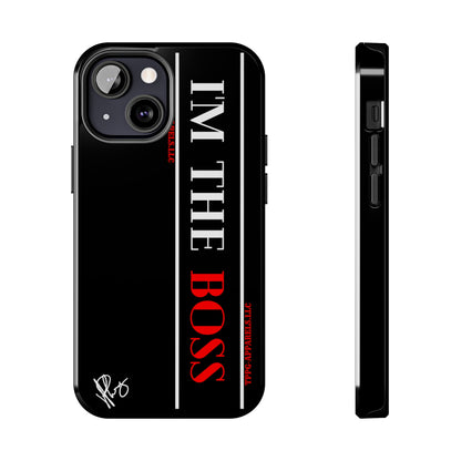 Our Design ("I'm the BOSS") Verision from the 'TPPG Collection' Line carries several sizes of the "iPhone Series" Tough Phone Cases