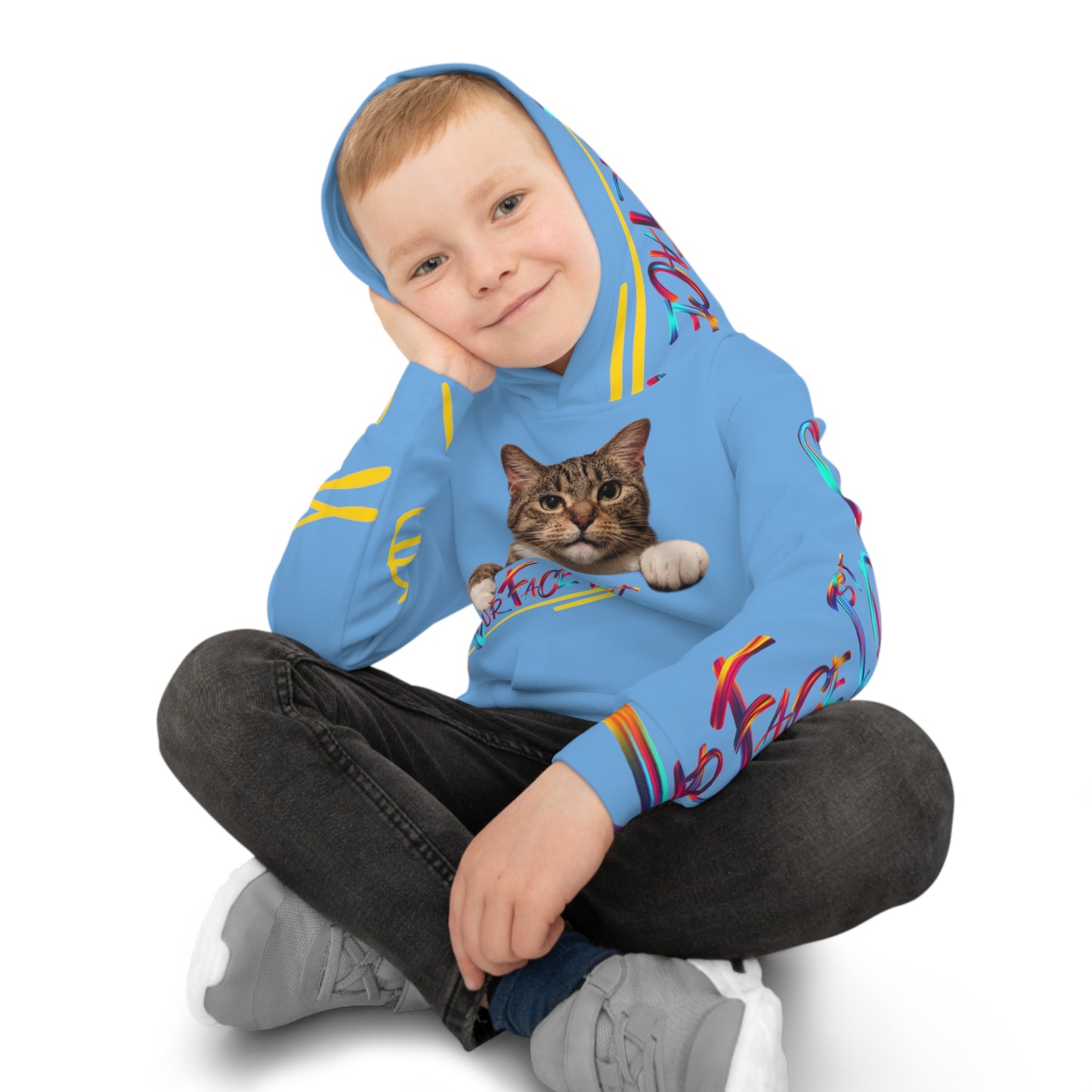 Kids/Children's (Lt. Blue) "TPPG Pet" Hoodie/Sweatshirt in 6 sizes