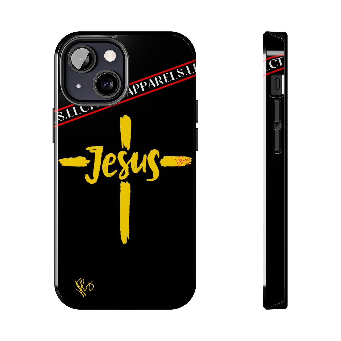 'iPhone Case' of A "Jesus/Faith" (Black)-Cute Cross Design 'TPPG Faith Collection'