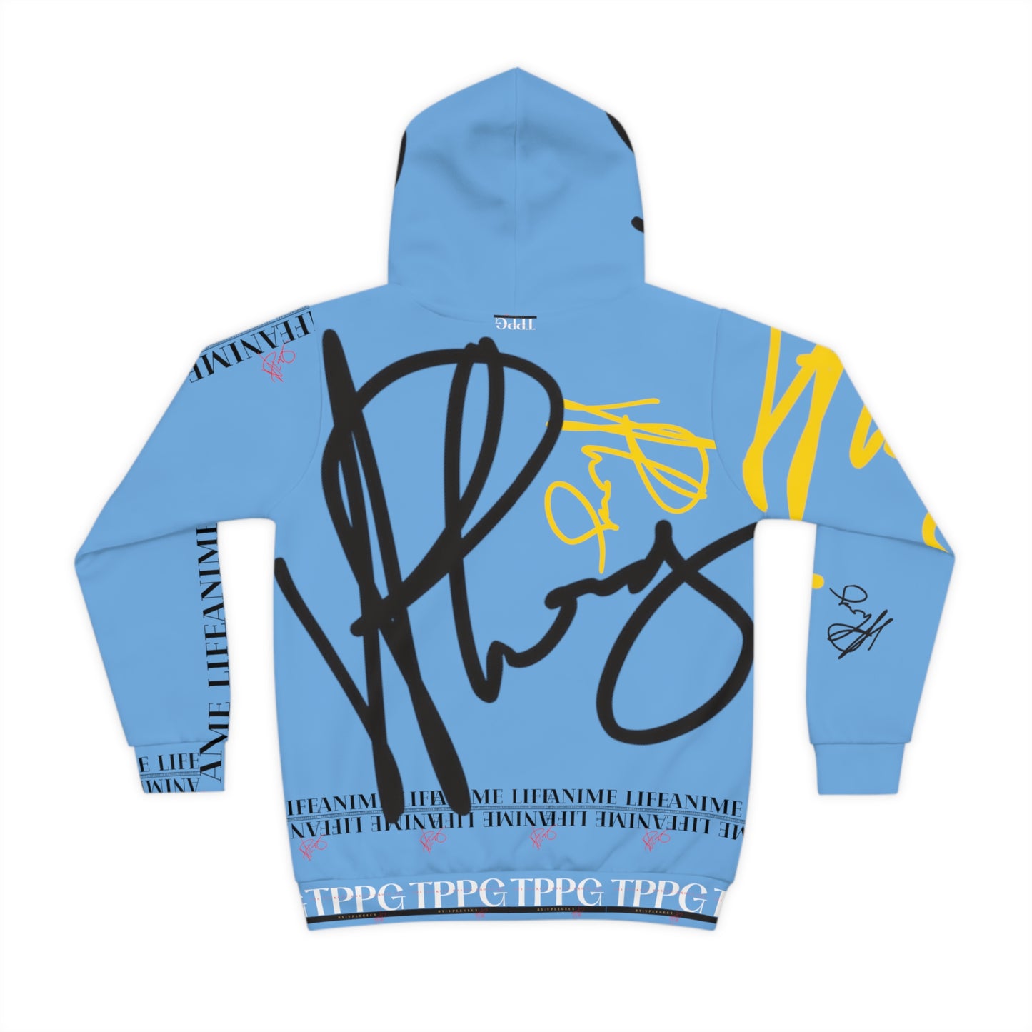 Children's "Anime Life" (Lt. Blu-Black/Yellow) "TPPG Logo" Hoodie in 6 sizes