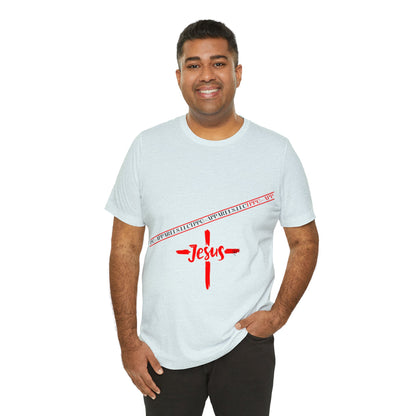 Unisex Jersey Short Sleeve Tee - 'Jesus/Faith' Design Style in Several colors