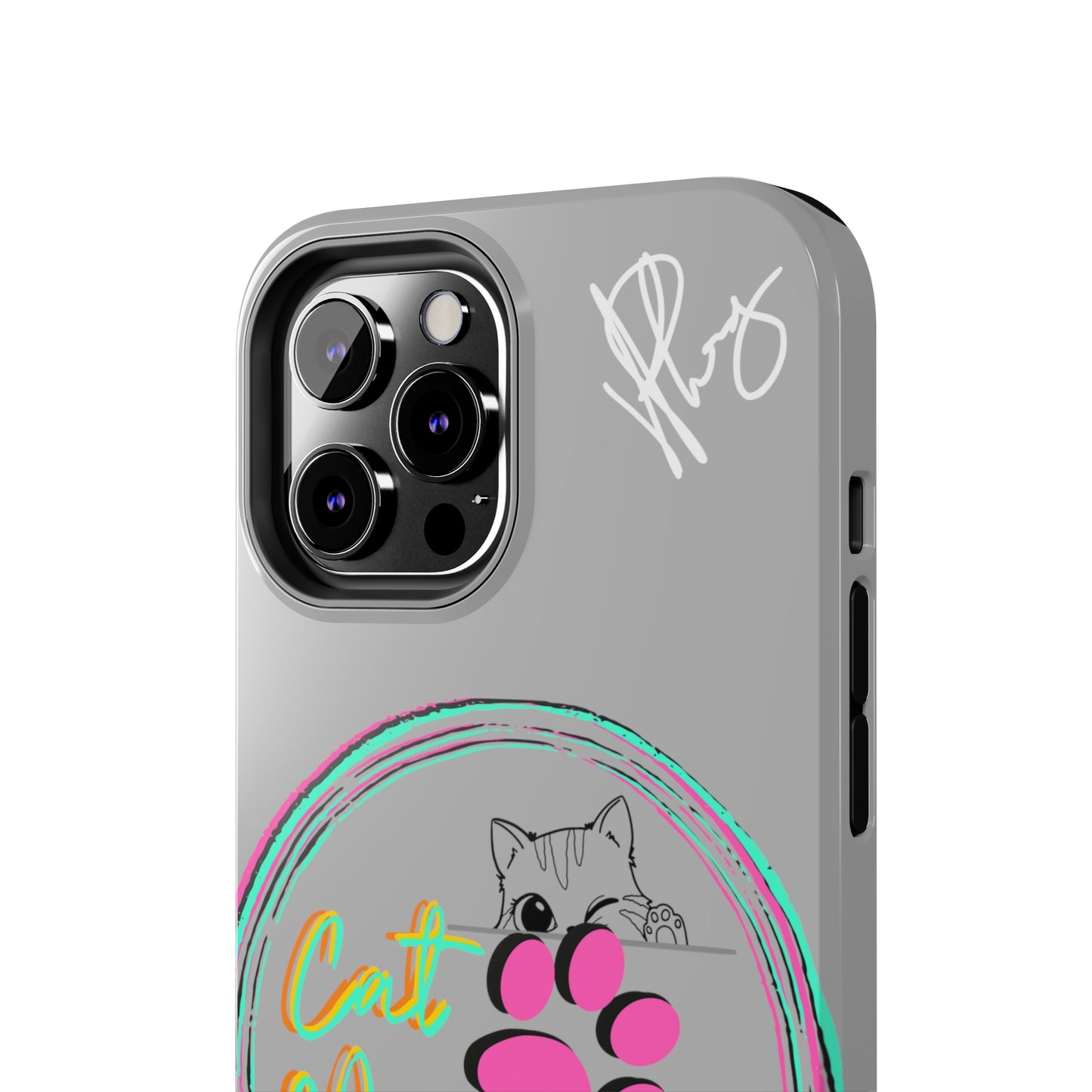 Here is another one of our Cutest "Cat Mom" Pet Designs (in a Light Grey Base Color) Verision from the 'TPPG Collection' Line carries Several sizes of the "iPhone Series" Tough Phone Cases