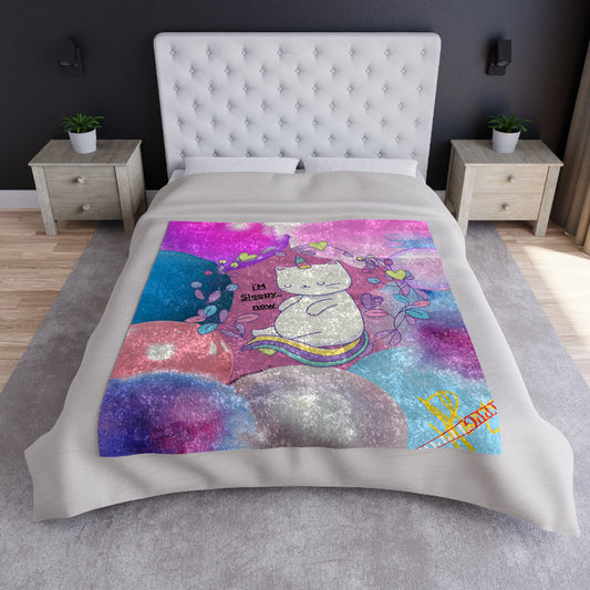 Crushed (Lt. Pink base) Velvet (50"x60") Blanket-Designed by 'TPPG-Apparels' Collections