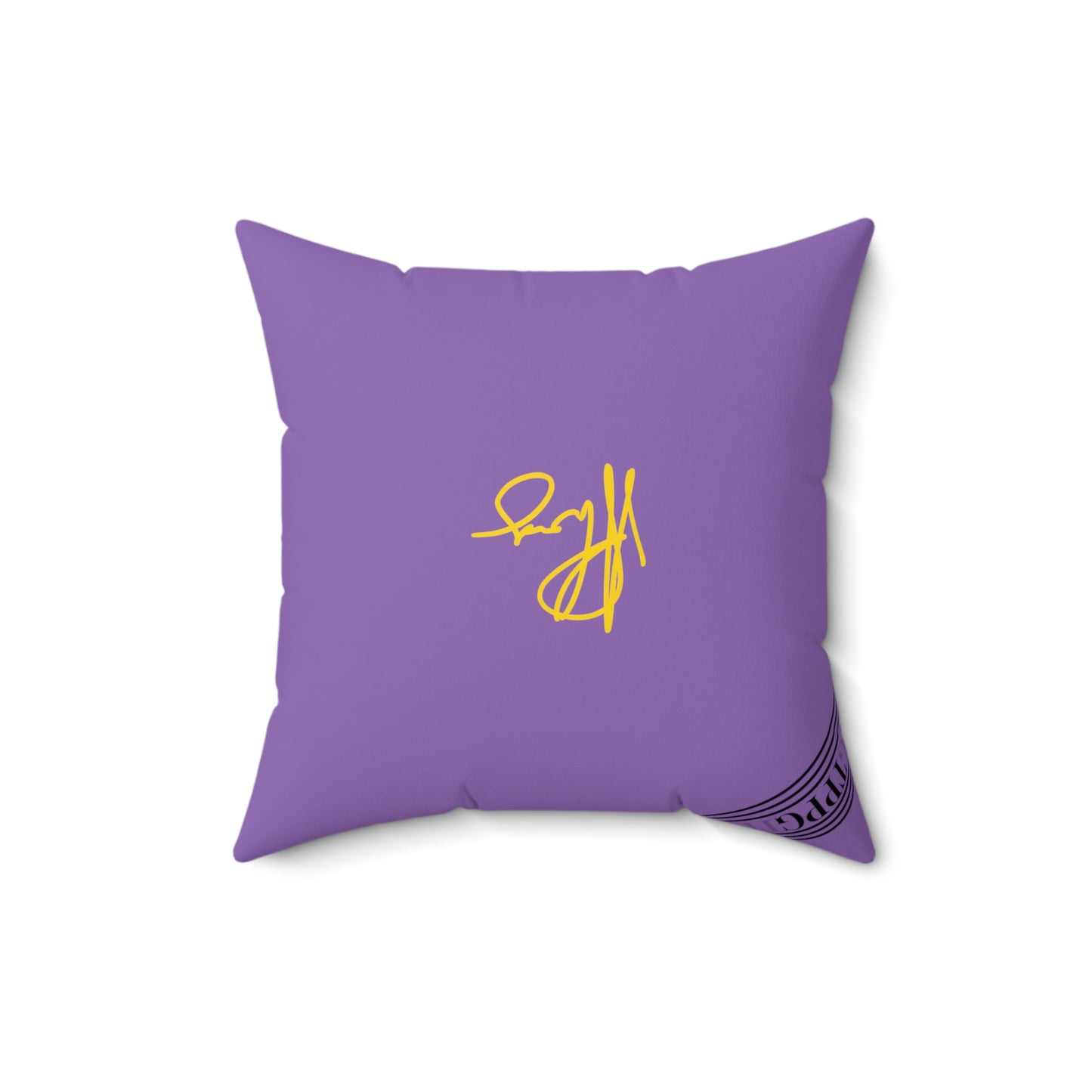 (Children) Spun Polyester ('1 side') Square Pillow (4 sizes-Lt. Purple Bgd) - By: "TPPG KIds Collection"