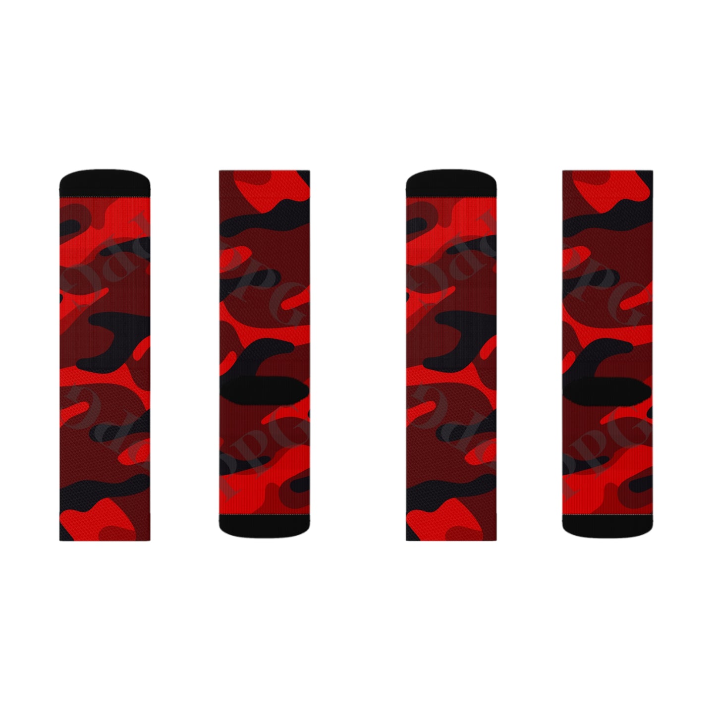 High Quality Cushioned 'TPPG Brand' Red Camo Style Socks