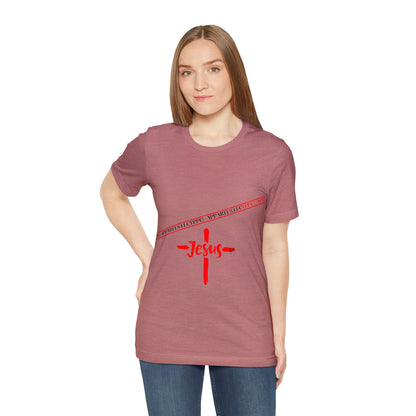 Unisex Jersey Short Sleeve Tee - 'Jesus/Faith' Design Style in Several colors