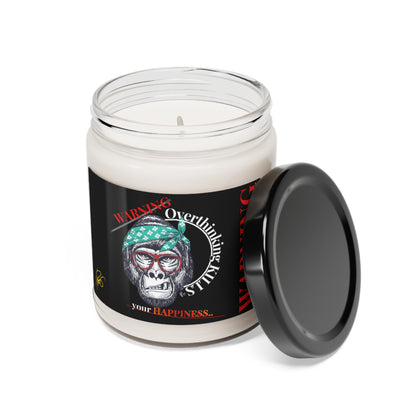 Scented Aromas Soy "Warning" Candle 9oz