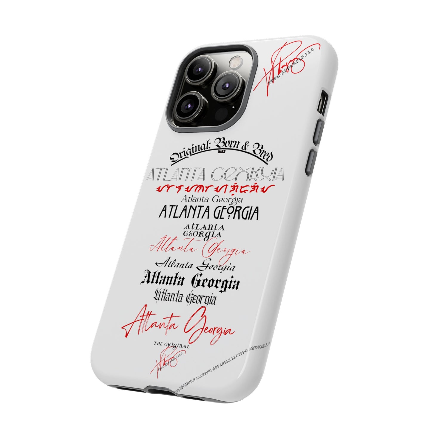 'ATL-Original Born & Bred' Design ~ Apple iPhones * Google Pixel * Samsung Galaxy Cases