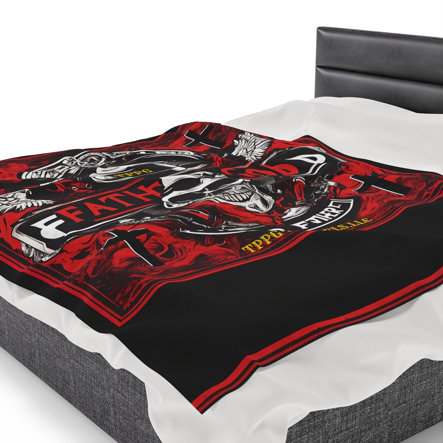 Plush "Father God Bikers" Blanket