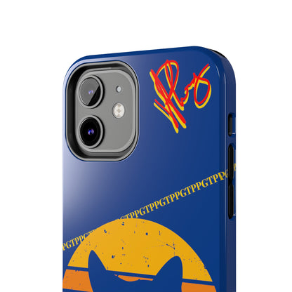 Custom Cat Design Phone Cases "Peek-A-BOOO.." (Black Multi-Colored)