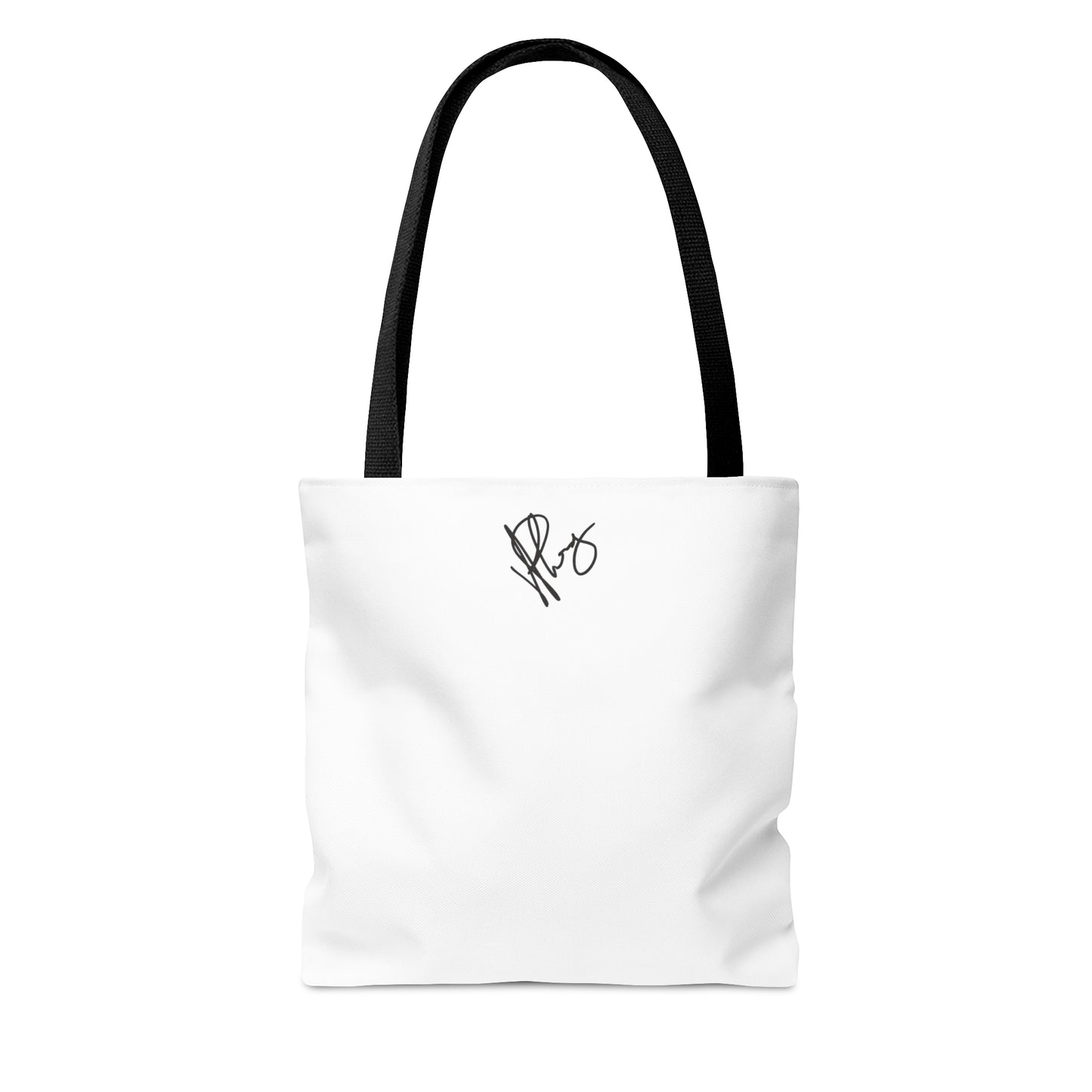 Our lovely & fun 3 sizes -White "Pet Lovers/Ailurophile" Brand -front facing Style Design Tote Bag from the 'TPPG-Apparel' Brand Collection