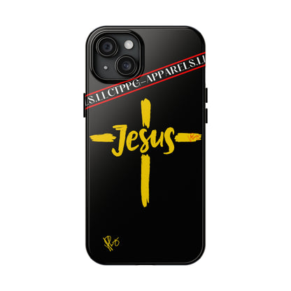 'iPhone Case' of A "Jesus/Faith" (Black)-Cute Cross Design 'TPPG Faith Collection'