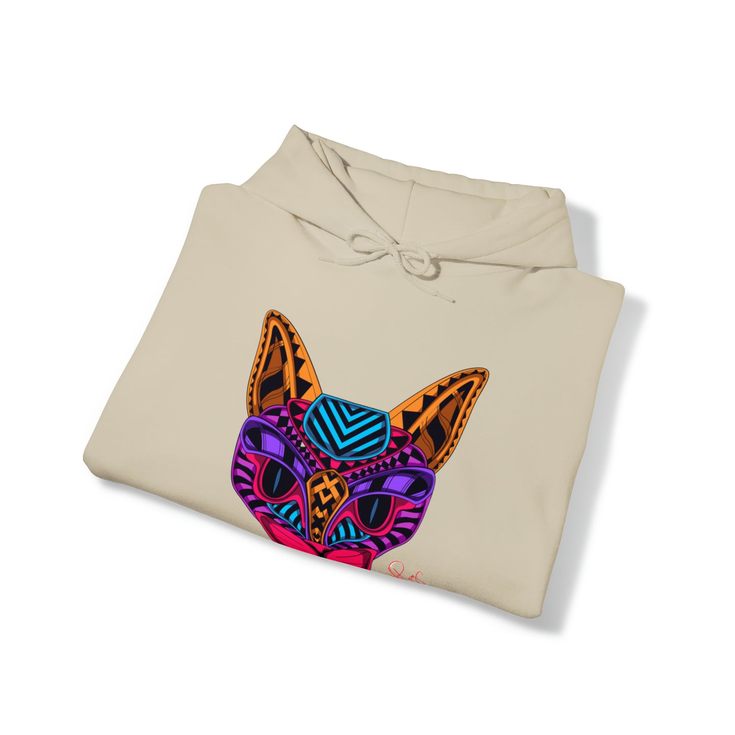 Bold & Colorful "Pet Design" Print Unisex Heavy Blend™ Hooded Sweatshirt - 6 sizes & 16 colors to choose from