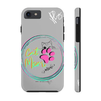 Here is another one of our Cutest "Cat Mom" Pet Designs (in a Light Grey Base Color) Verision from the 'TPPG Collection' Line carries Several sizes of the "iPhone Series" Tough Phone Cases