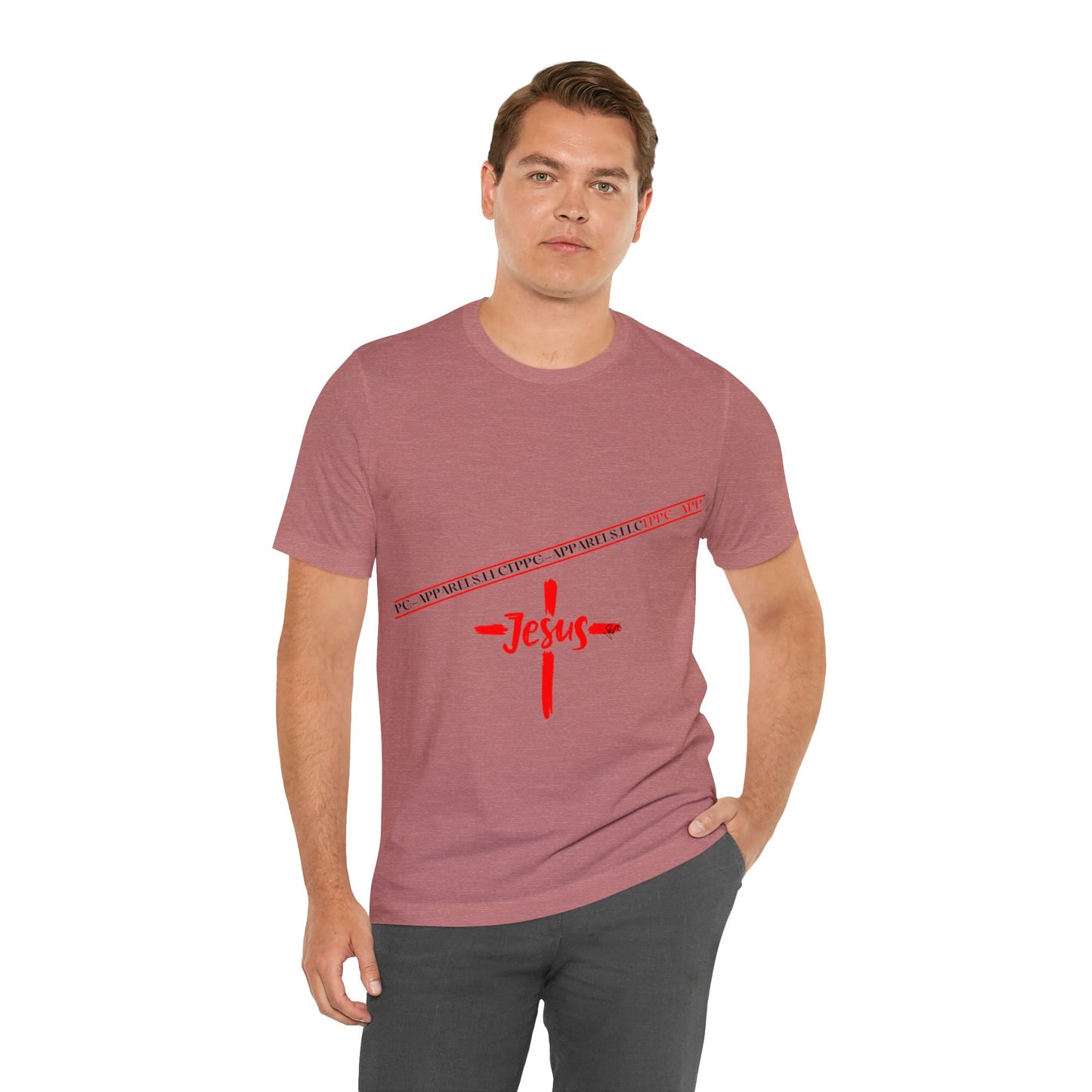 Unisex Jersey Short Sleeve Tee - 'Jesus/Faith' Design Style in Several colors