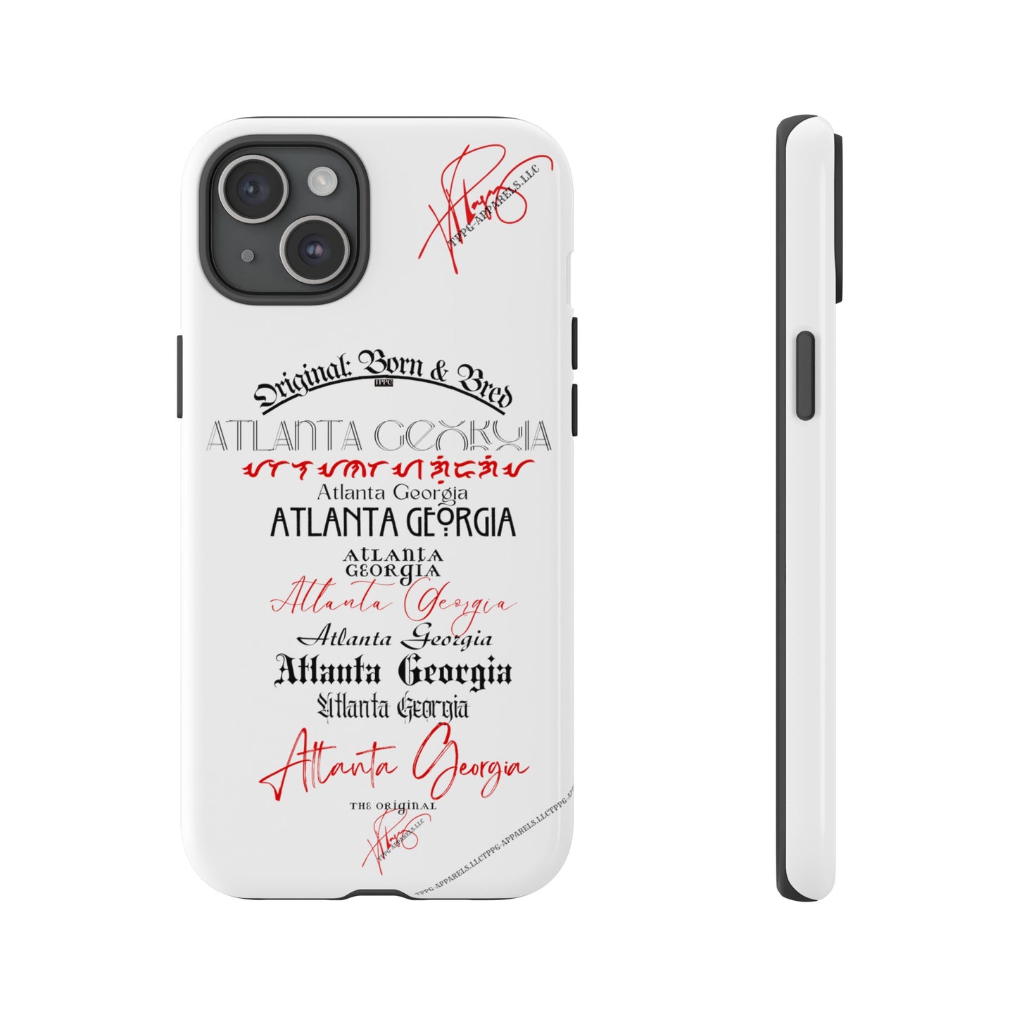 'ATL-Original Born & Bred' Design ~ Apple iPhones * Google Pixel * Samsung Galaxy Cases