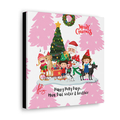 Holidays Time-"TPPG Brand Christmas Collection" - Canvas Gallery Wraps "- in Bold  familiar colors