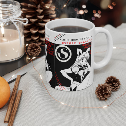 11oz White "Sailor Moon-Anime/Manga" Ceramic Mug from the 'TPPG-Apparels' Collection