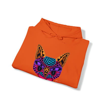 Bold & Colorful "Pet Design" Print Unisex Heavy Blend™ Hooded Sweatshirt - 6 sizes & 16 colors to choose from