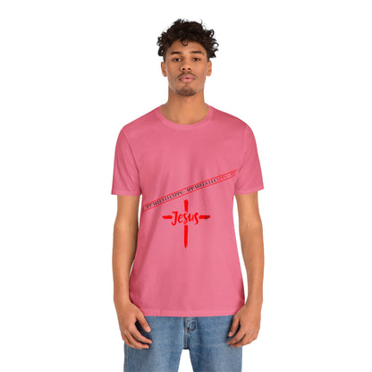 Unisex Jersey Short Sleeve Tee - 'Jesus/Faith' Design Style in Several colors